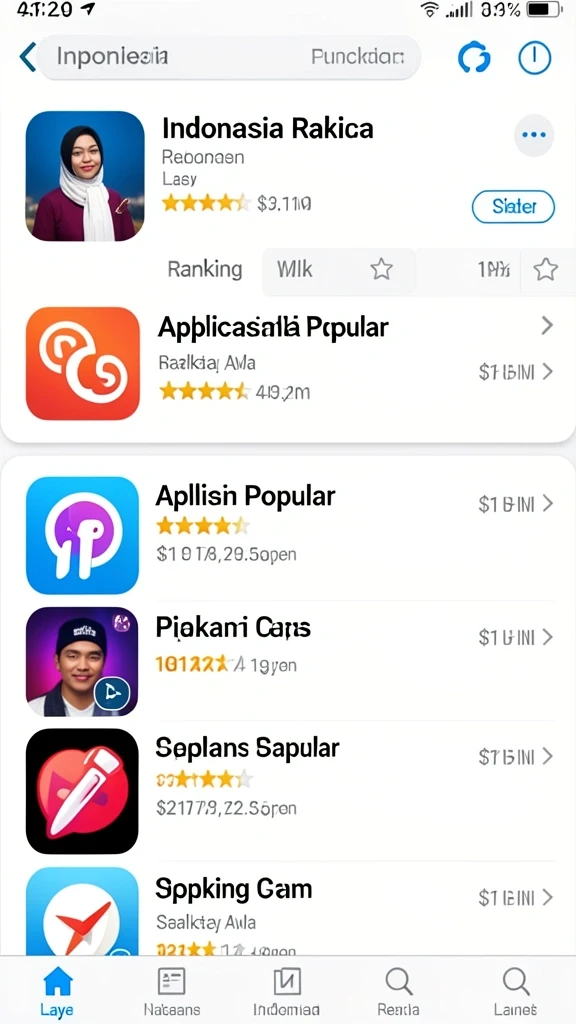 exototo - Tampilan antarmuka yang menarik dan user-friendly.