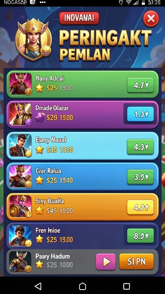 qqstar - Tampak antarmuka pengguna yang ramah dan mudah dinavigasi.